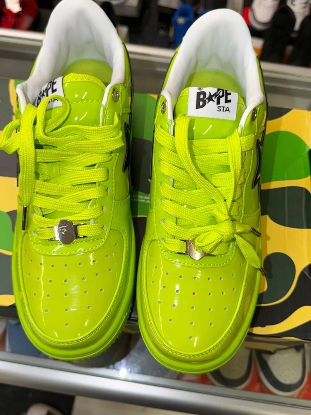 Men's Neon Lime Casual Sneakers